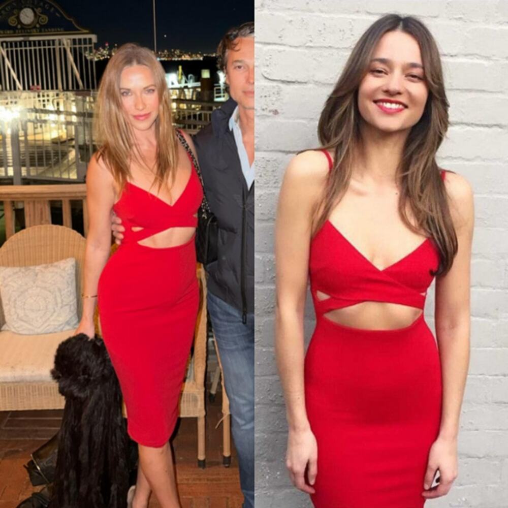 Nookie Red Heidi Bodycon Dress‎ Date Night Prom Formal Cocktail Miami Size 6